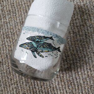 Vintage Sunoco North American Wildlife Collector Drinking Glasses Humpback Whale